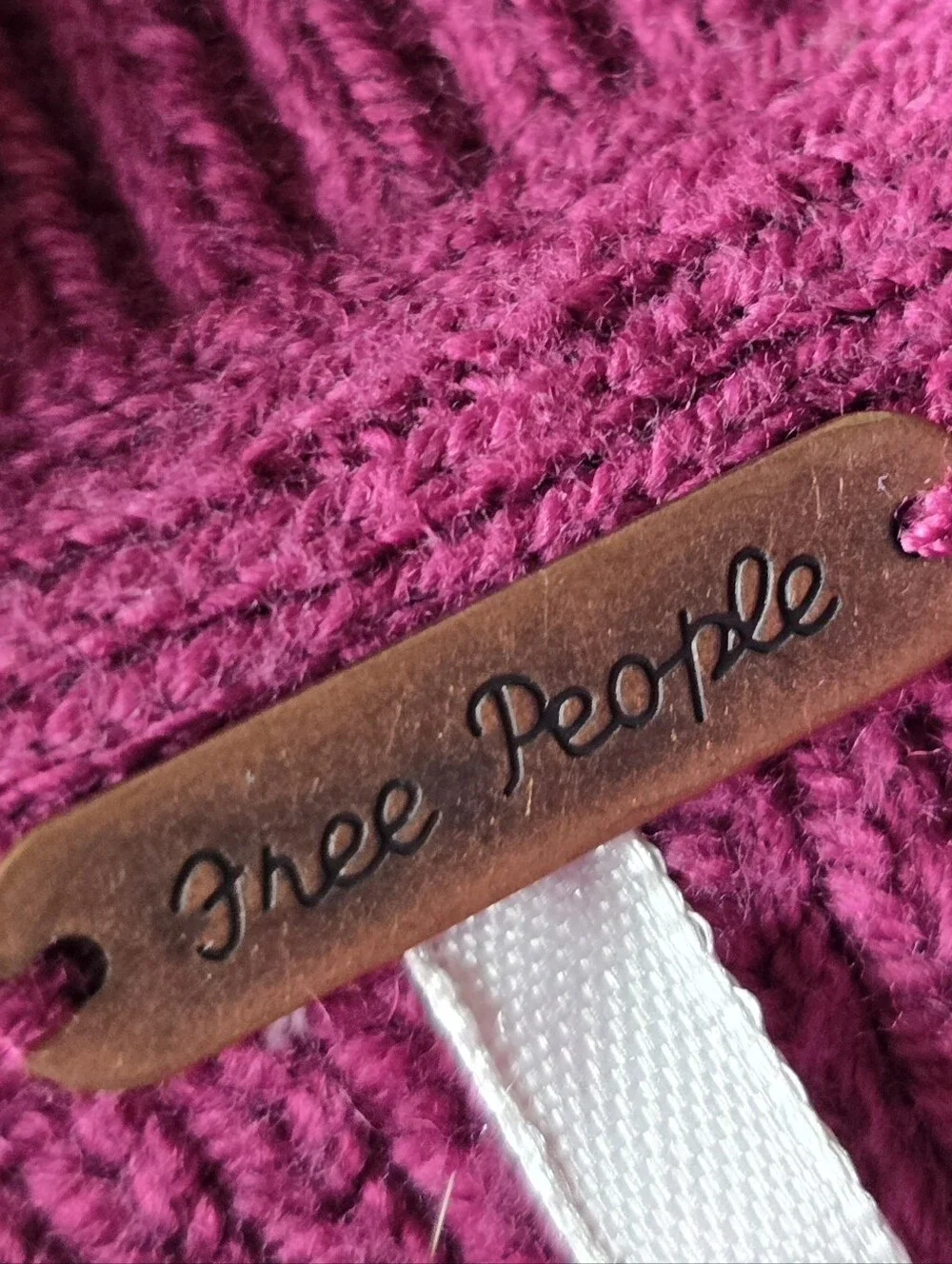 Free People Oversized Ribbed Crew Neck Sweater Size Medium
